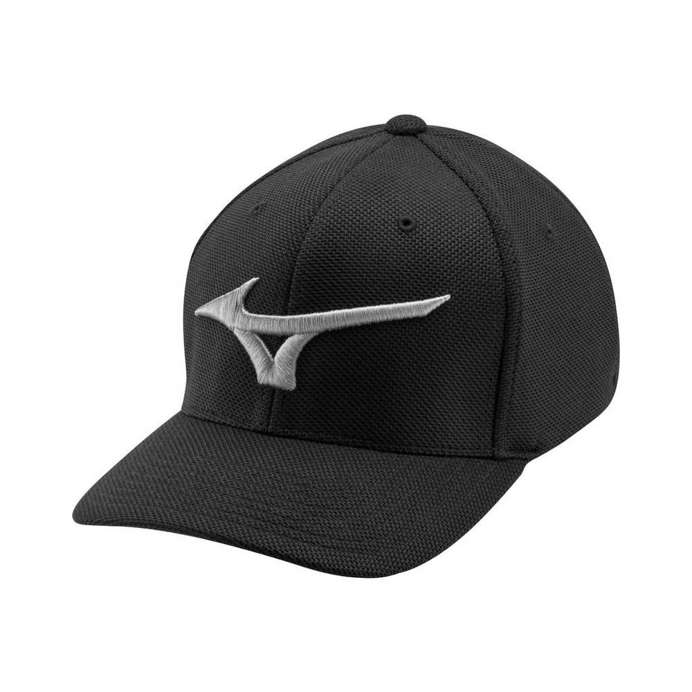 Mens Mizuno Tour Performance Golf Hat Black Philippines (NVBSCH684)